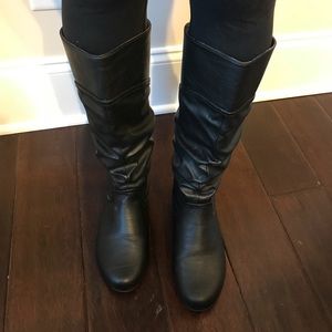 Charlotte Russe Black knee high boots
